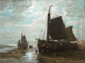 Unloading The Catch At Dusk