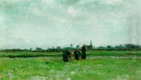 Women Working In The Fields Near Groot Leewijk, Warffum - view 1