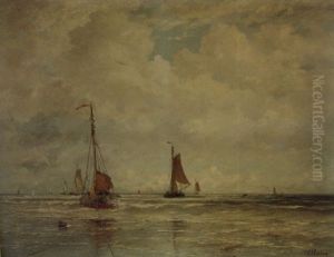 Un Temps Frais - Scheveningue by Hendrik Willem Mesdag