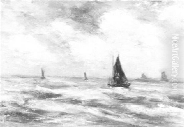Bateaux En Mer Du Nord - view 1