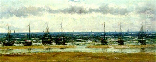Fishing Boats Moored By The Shore - view 1
