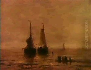 An Early Morning At Scheveningen Beach