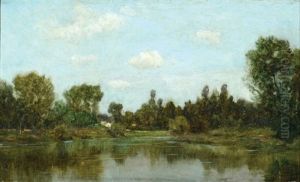 Landscape by Claude Francois Auguste Mesgrigny
