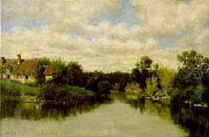 Washerwomen On The Banks Of A River