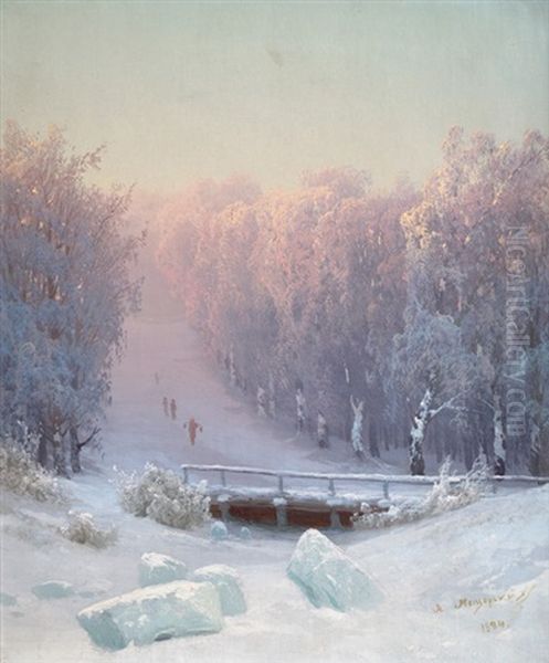 Winterlandschaft Im Abendlicht - view 1