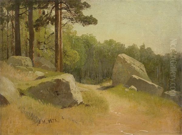 Landschaftsstudie Mit Felsen - view 1