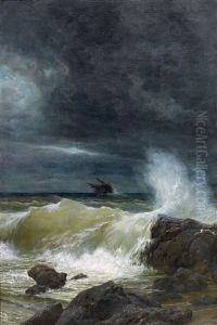 Foundering Ship Off The Coast Foundering Ship Off The Coast