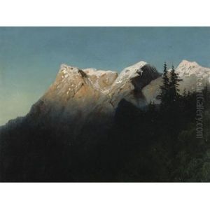 Peaks In Snow by Arseniy Ivanovich Meshchersky