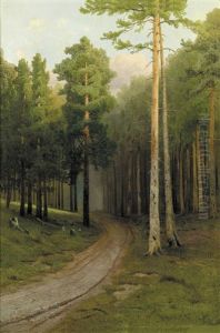 Woodland by Arseniy Ivanovich Meshchersky