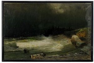 An Approaching Storm Off The Baltic Coast by Arseniy Ivanovich Meshchersky