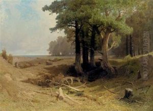 Forest Landscape by Arseniy Ivanovich Meshchersky
