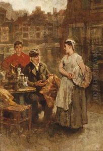 The Antique Seller by Theodorus Ludovicus Mesker