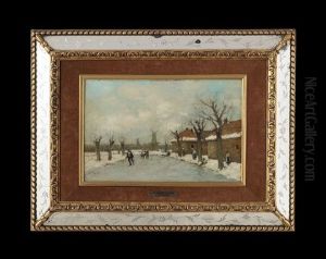 L'hiver En Holland; Les Patineurs (pair)