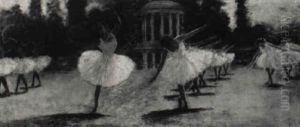 Au Crepuscule, Danseuses by Paul EugA篓ne Mesples