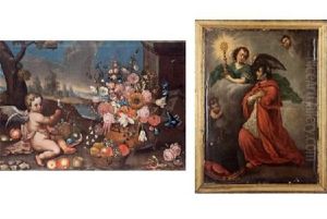 Bodegones De Flores (pair) by Guillermo Mesquida