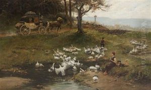 The Goose Girl by Pius Ferdinand Messerschmitt