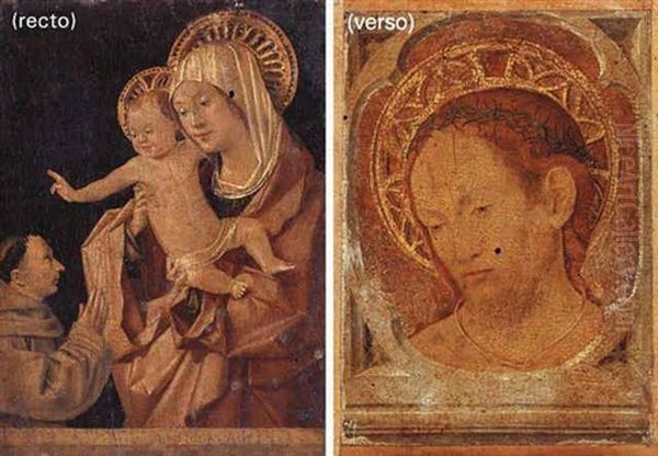 The Madonna And Child With A Franciscan Monk In Adoration - view 1