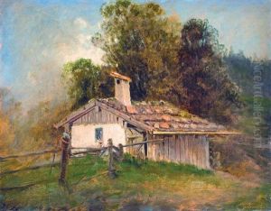Farmstead by Geza Meszoely