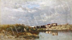 Lake Balaton With Boat