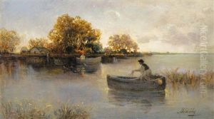 Fishing by Geza Meszoely