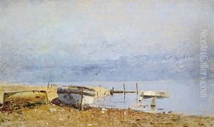 Harbour by Geza Meszoely