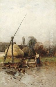 Girl At A Drawing Well Girl At A Drawing Well
