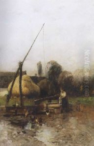 Kislany A Gemeskutnal (girl At The Shadoof)
