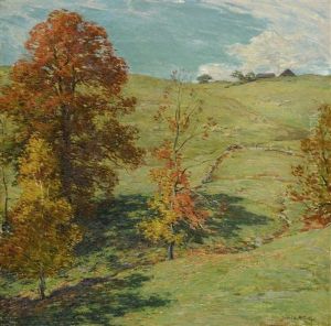 The Red Oak by Willard Leroy Metcalf