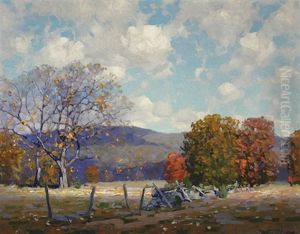 Late Autumn Landscape by Willard Leroy Metcalf