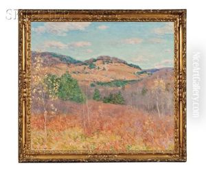 Purple And Gold, A Vermont Landscape by Willard Leroy Metcalf