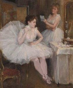 The Ballet Dancers (the Dressing Room) by Willard Leroy Metcalf