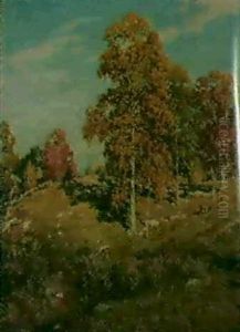 The Golden Hour by Willard Leroy Metcalf