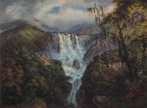 Los Chorros De Las Escabas En La Provincia De Tucuman by Adolf Methfessel