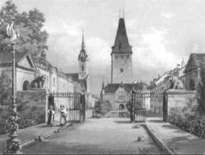 Der Christoffelturm In Bern by Adolf Methfessel