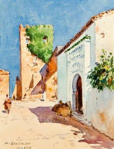 "calle De Chauen, Marruecos" by Mariano Bertuchi Nieto