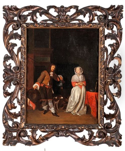 Hunter And A Woman In House Interior - view 1