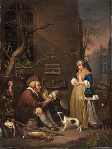 Der Vogelhandler by Gabriel Metsu