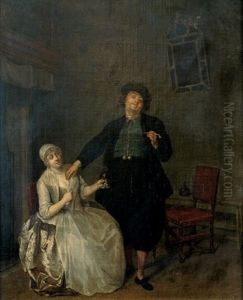 Couple Dans Un Interieur by Gabriel Metsu