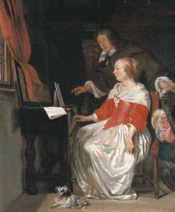 A Music Lesson by Gabriel Metsu