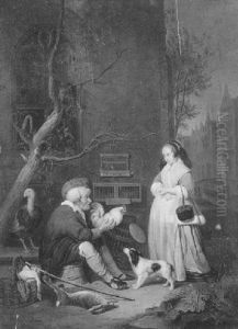 Old Man Selling Poultry by Gabriel Metsu