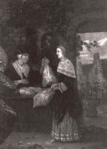 Marknadsscen by Gabriel Metsu