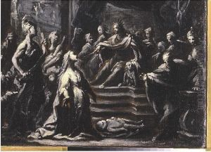 The Judgment Of Solomon by Nicolas Bertuzzi L'Anconitano