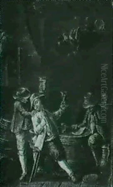 Peasants Drinking A Toast In A Tavern - view 1