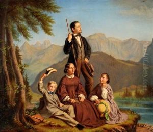 Familie Am Seealpsee by Johannes Mettler