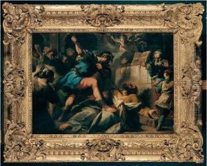 The Martyrdom Of A Male Saint At An Altar by Nicolas Bertuzzi L'Anconitano