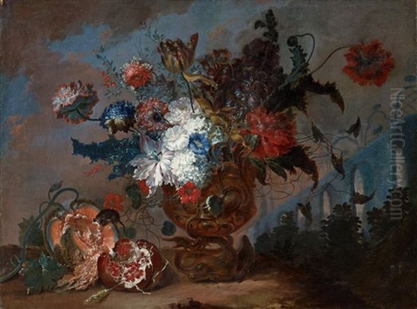 Zwei Blumen- Und Fruchtestillleben (2 Works) - view 1