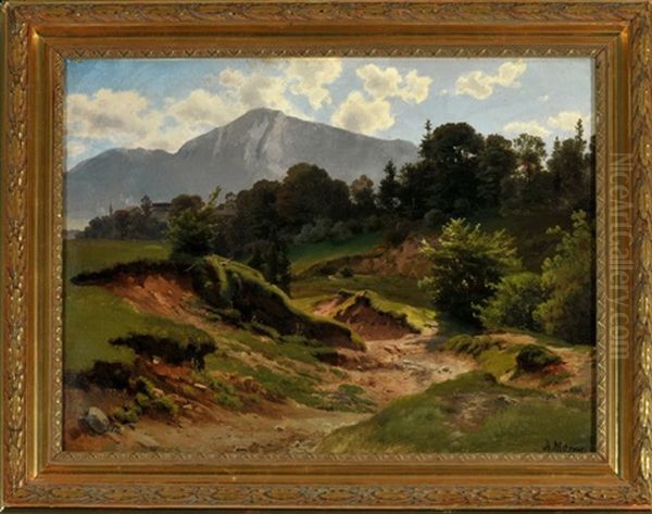 Hohlweg In Berglandschaft - view 1