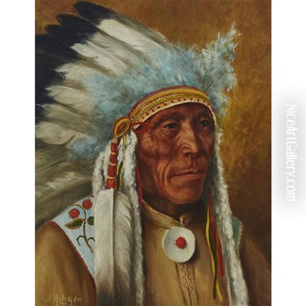 Chief Red Dog, Pile Hill Reserve, Qu"appelle Valley, Sask., C. 1928 - view 1