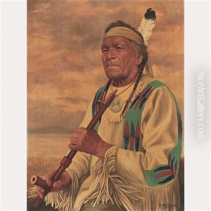 Mato-en-gaki, Sioux Chief by Henry Metzger