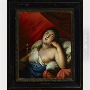 Sultry Woman In Her Boudoir by Kilian Metzinger
